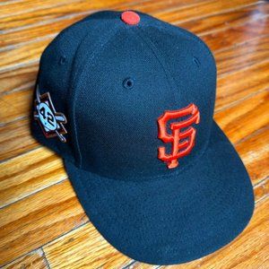 New Era SF Giants Hat 7  1/2th Side Patch MLB  VNDS Used Cap San Fransisco